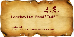 Laczkovits Renátó névjegykártya