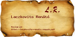 Laczkovits Renátó névjegykártya