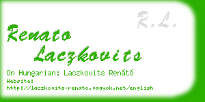 renato laczkovits business card